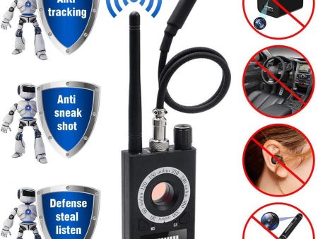 sherry Anti Spy Detector & Camera Finder RF Signal Detector GPS Bug Detector Hidden Camera Detector for GSM Tracking Device GPS Radar Radio Frequency Detector Cheap