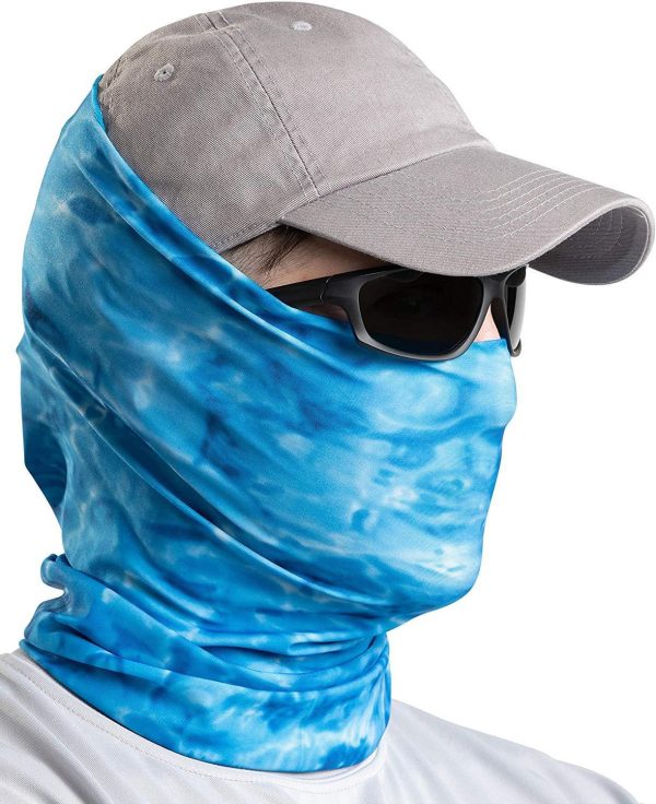 Aqua Design Fishing Hunting Masks Neck Gaiters for Men and Youth: UPF 50+ Sun Mask Protection: Camo Half Face Cover Balaclava Bandana on Sale