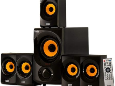 Acoustic Audio AA5170 Home Theater 5.1 Bluetooth Speaker System 700W with Powered Sub Online Sale