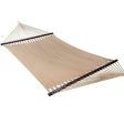 SUNMERIT Caribbean Hammock Soft-Spun Polyester Rope for Outdoor Garden Patio,450 lbs Capacity (Mocha) Supply