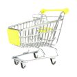 awtang Mini Supermarket Shopping Cart Trolley Bird Parrot Pet Toy Box Funny Toy Discount