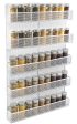 TQVAI 5 Tier Wall Mount Spice Rack Organizer Kitchen Spice Storage Shelf - Made of Sturdy Punching Net, White Online Sale