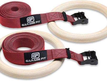 Garage Fit Wood Gym Rings, Wooden Gymnastic Rings, Fitness Rings, Exercise Rings, Gym Ring, Gymnast Rings, Gymnastics Rings Hot on Sale