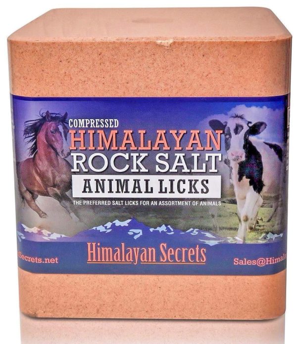 Compressed Himalayan Salt Lick for Horse, Cow, Goat, etc. Made from Specially Selected Higher Quality Himalayan Salt - Evenly Distributed Minerals - 100% Pure & Natural Discount