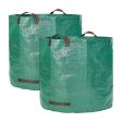 Glorytec 2-Pack Garden Bags - 132 Gallons Leaf Bag - Price-Performance Winner 2018 - Large Reusable Gardening Bagster with 4 Handles - Collapsible Lawn and Yard Waste Containers Online now