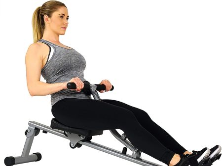 Sunny Health & Fitness SF-RW1205 12 Adjustable Resistance Rowing Machine Rower w Digital Monitor Online Sale