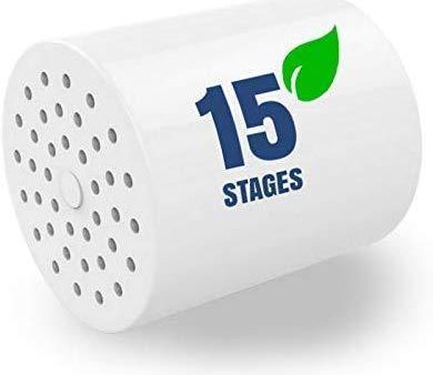 15-Stage Replacement Filter Cartridge for Universal Shower Filter LC-SF3WF - Shower Head Filter - Chlorine Filter - Hard Water Filter - Water Softener - Showerhead Filter Cartridge Discount