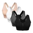 Women s Zip Front Sports Bra Wireless Post-Surgery Bra Active Yoga Sports Bras Sale