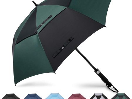 Prospo Golf Umbrella 62 68 inch Large Heavy Duty Automatic Open Windproof Double Canopy Oversized Stick Vented Umbrellas on Sale