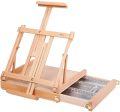 MEEDEN Studio Sketchbox Table Easel with Metal Lined Drawer - Adjustable Solid Beech Wood Tabletop Easel & Sketchbox Artist Easel with Storage Online Hot Sale