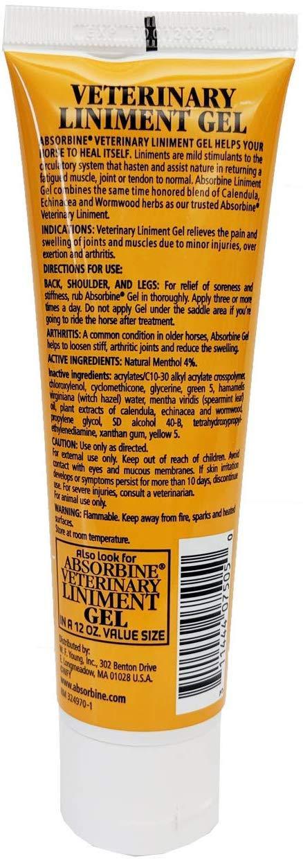 Absorbine Veterinary Liniment Topical Analgesic Sore Muscle and Arthritis Pain Relief Warming Liniment Rub, 3 Ounce Hot on Sale