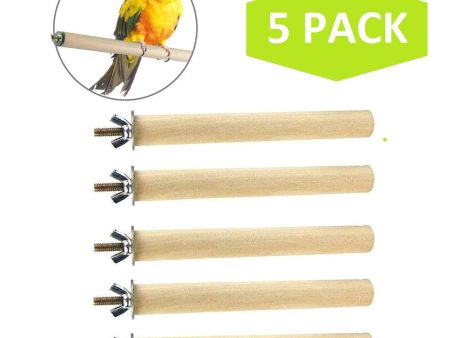 MwaBaiTx Natural Parrot Perch Set, Bird Chewing Toys Bird Perch Bird Stand Bird Cage Accessories Fashion