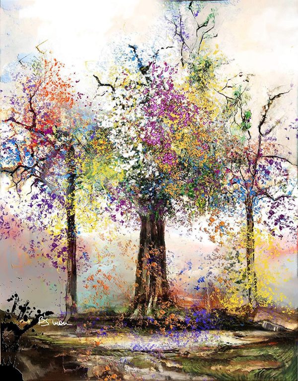 Life tree (Limited Edition on Fine Art Paper - 13x15 in) on Sale