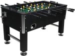 Sunnydaze Foosball Table - 55-Inch Recreational Game - Chrome Plated Steel Rods - 2 Durable Drink Holders - 4 Sturdy Leg Levelers for Competitive Football Gaming - Sports Arcade Soccer for Game Room Sale