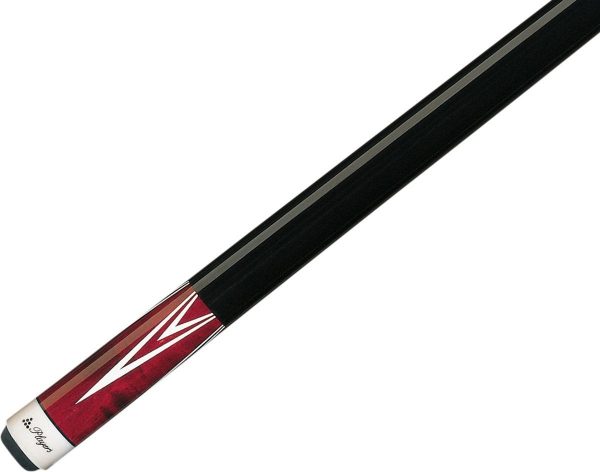 Two Piece Pool Cue - Birds-Eye Maple in Crimson Weight: 19 oz on Sale