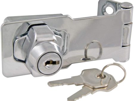 Ultx7|#Ultra Hardware 31800 Hasp Key Lock 3 Inch Chrome, Discount