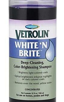 Farnam Vetrolin White N  Brite, Deep cleaning and Color Brightening Shampoo for Horses 32 ounce on Sale