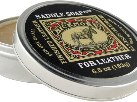 Bickmore Saddle Soap Plus - Leather Cleaner & Conditioner with Lanolin - Restorer, Moisturizer, and Protector For Sale