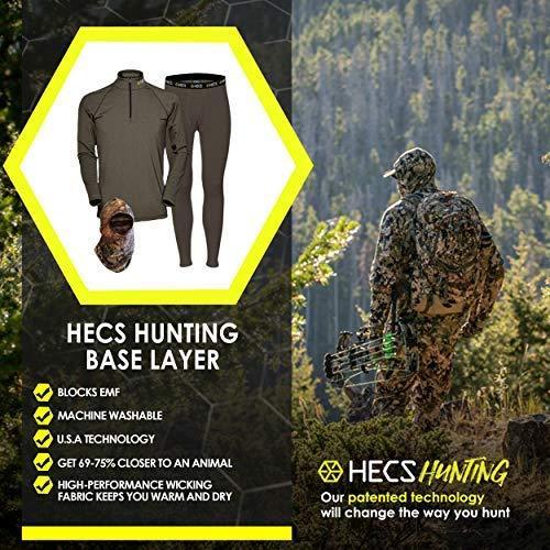 HECS Hunting - Energy Concealing Base Layer - Includes Thermal Shirt, Pants and Headcover Online Hot Sale