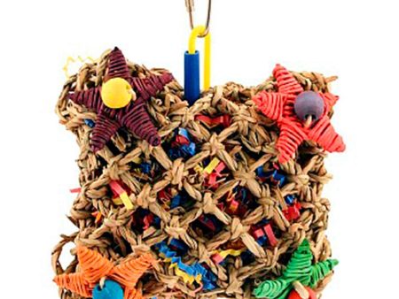 Super Bird Creations SB949 Pickin’ Pocket Foraging Bird Toy with Colorful Paper Shred, Medium Size, 5” x 3” x 7.5” Online Hot Sale