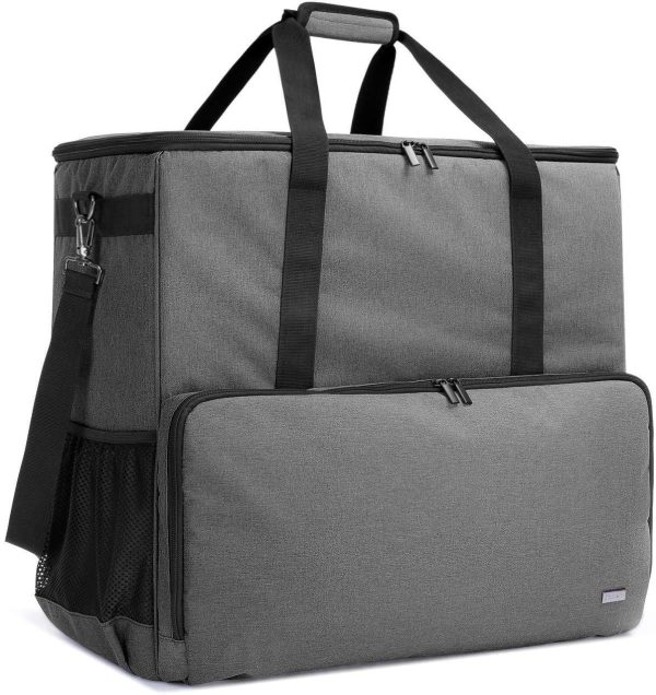 Curmio Desktop Computer Travel Bag, Carrying Case for Computer Tower PC Chassis, Keyboard, Cable and Mouse, Bag Only, Black Online