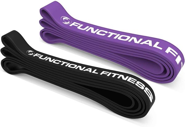 Pull Up Assist Bands Set by Functional Fitness. Heavy Duty Resistance and Assistance Training Band For Cheap