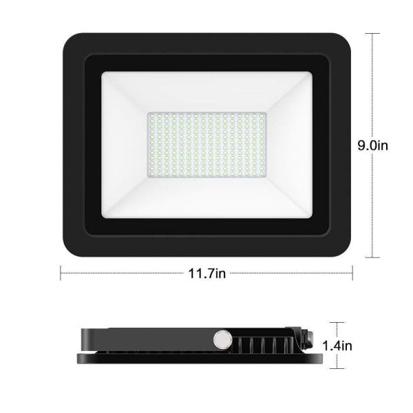 LED Flood Light 200W, 20000LM 6000K IP66 Waterproof Indoor Outdoor LED Security Lights Wall Lights for Cell, Lascape, Parking lot, Garden, Basketball Football Playground Commercial Lighting with Plug on Sale