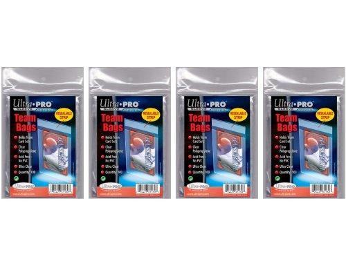 400 Ultra Pro Standard Team Bags 4 Packs of 100 New Team Set Lot Value Pack For Discount