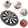 Ylovetoys Dart Board Soft Tip Safety Kids Dart Board Set Boys Toys Gifts, 16.4 inch Rubber Dartboard with 9 Soft Tip Safe Darts Great Game for Office and Family Leisure Sport Discount