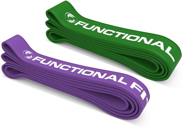 Pull Up Assist Bands Set by Functional Fitness. Heavy Duty Resistance and Assistance Training Band For Cheap