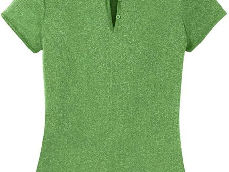 DRI-Equip Ladies Moisture Wicking Heather Golf Polos in XS-4XL Online Hot Sale