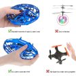 TEMI Mini UFO Flying Toys Drone for Kids & Adults, Hand Operated Flying Ball Helicopter with Lights, Easy Indoor Outdoor Pocket Quadcopter Aircraft Toy Gifts for Beginners, Boys & Girls, Blue For Sale