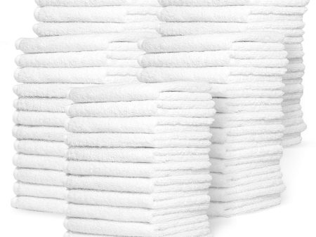 Zeppoli Wash Cloth Kitchen Towels, 24-Pack, 100% Natural Cotton Bath Towels, 12 x 12 Hand Towels, Commercial Grade Washcloth, Machine Washable Cleaning Rags, Wash Cloths for Bathroom Cheap