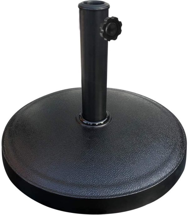 Nature s Blossom Umbrella Base Stand Market Patio Outdoor Heavy Duty Umbrella Holder,Black Online