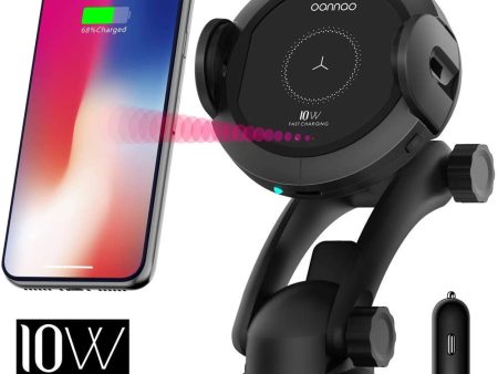 15W Fast Wireless Car Charger Mount - Qi Wireless Charger Car Holder with Infrared Auto-Clamping.Windshield Air Vent Phone Holder.Quick Charging for iPhone 11 Pro MAX XS XR X 8 Plus Samsung Galaxy S10 Online now