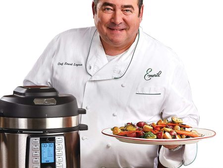 Emeril Lagasse Pressure AirFryer, Steamer & All-in-One Multi-Cooker. Pressure & Crisper Lid, Glass Lid. Emeril Recipe Book. (8 QT With Accessory Pack) Cheap