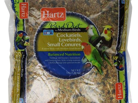 Hartz Cockatiel, Lovebird, Small Conure Medium Bird Food -5Lb Discount