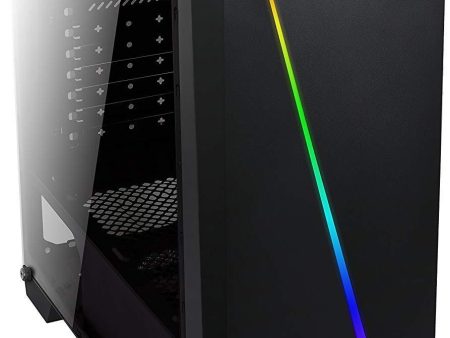 AeroCool Cylon RGB Mid Tower with Acrylic Side Window, Black For Cheap