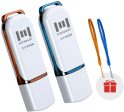 128GB USB 3.0 Flash Drive 2 Pack Thumb Drive 128 GB High Speed Jump Drive Memory Stick with LED Light and Lanyards for Storage and Backup by MOSDART on Sale