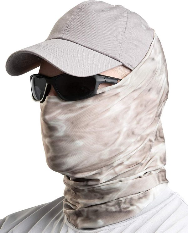 Aqua Design Fishing Hunting Masks Neck Gaiters for Men and Youth: UPF 50+ Sun Mask Protection: Camo Half Face Cover Balaclava Bandana on Sale