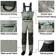 8 Fans Men’s Fishing Chest Waders 3-Ply Durable Breathable and Waterproof with Neoprene Stocking Foot Insulated Fishing Chest Waders, for Duck Hunting, Fly Fishing, A Mesh Storage Bag Included on Sale