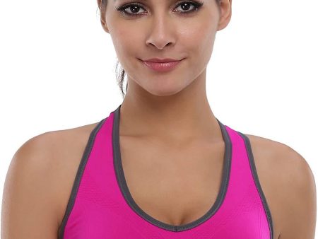 BAOMOSI Women s Seamless Racerback Sports Bra High Impact Support Yoga Gym Workout Fitness Online