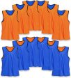 Unlimited Potential Nylon Mesh Scrimmage Team Practice Vests Pinnies Jerseys Bibs for Children Youth Sports Basketball, Soccer, Football, Volleyball (Pack of 12) Supply