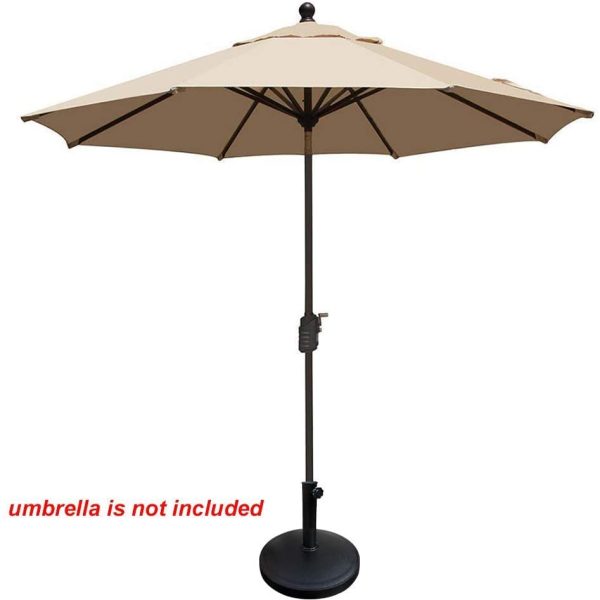 Nature s Blossom Umbrella Base Stand Market Patio Outdoor Heavy Duty Umbrella Holder,Black Online