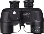 Hooway 7x50 Waterproof Fogproof Military Marine Binoculars w Internal Rangefinder & Compass for Navigation,Boating,Fishing,Water Sports,Hunting and More on Sale