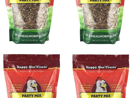 Happy Hen Treats Party Mix Mealworm and Oats, 2-Pound on Sale