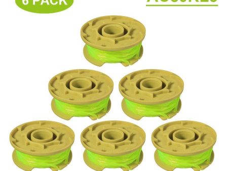 Thten 11ft 0.080  Replacement Trimmer Spool for Ryobi One Plus AC80RL3 18v 24v and 40v Cordless Trimmers Line Refills Weed Wacker Auto-Feed Twist Single Line Parts (6 Pack) Fashion