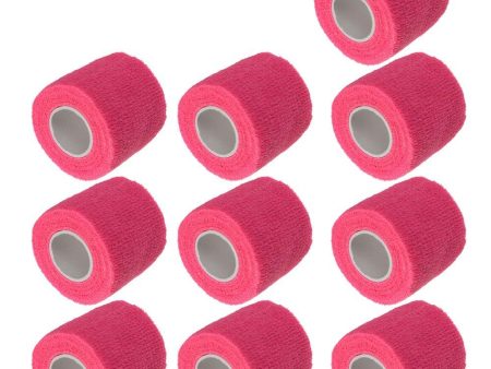 ESUPPORT 2 Inches X 5 Yards Self Adherent Cohesive Wrap Bandages Strong Elastic First Aid Tape for Wrist Ankle Pack of 10 For Cheap