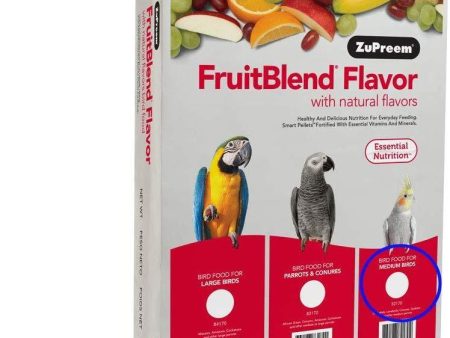 ZuPreem FruitBlend Premium Bird Diet for Medium Birds Fashion