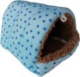 WOWOWMEOW Hamsters Polka Dot Warm Fleece Cave Bed Small Animals Hanging Cage Hideout Online now